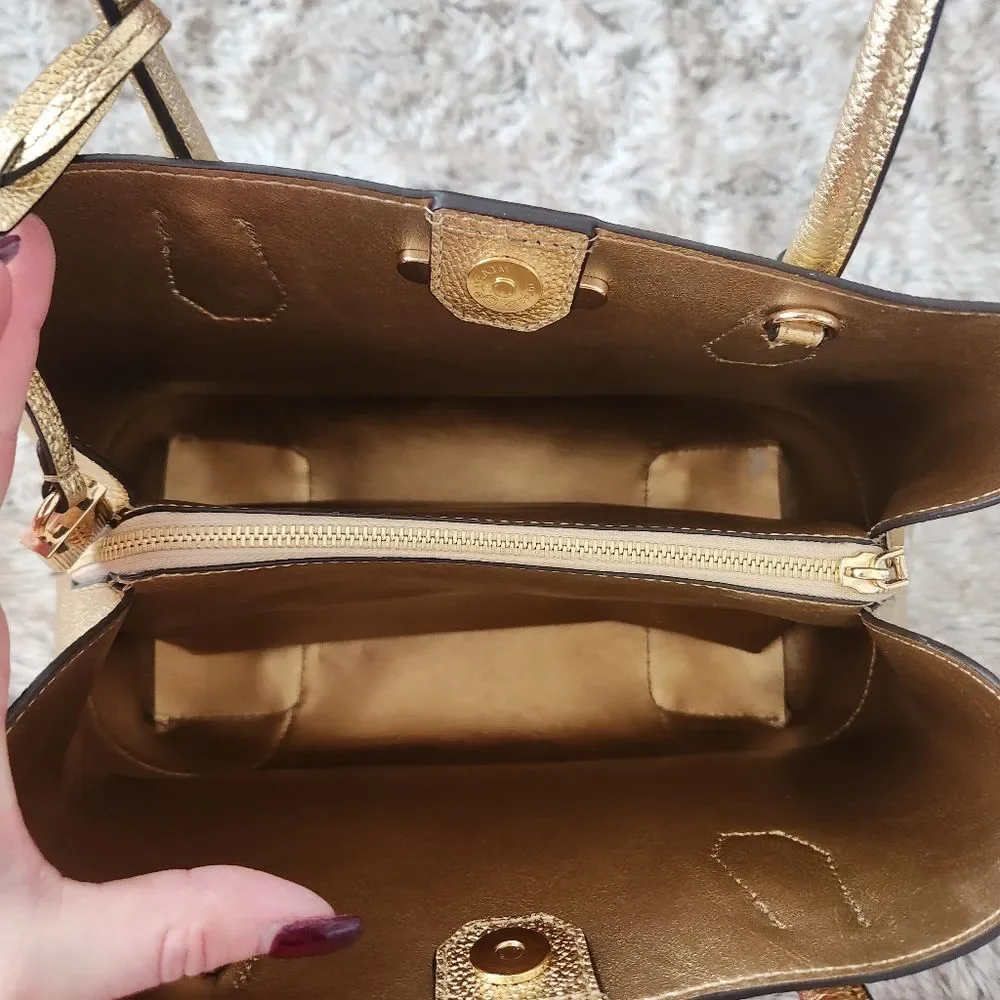 Michael Kors Mercer Gallery‎ Medium Tote Gold Leather